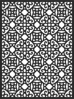 door Screen Pattern - For Laser Cut DXF CDR SVG Files - free download