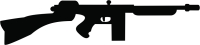 Rifle gun silhouette arms - Para archivos DXF CDR SVG cortados con láser - descarga gratuita
