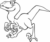dinosaur drawing clipart - For Laser Cut DXF CDR SVG Files - free download