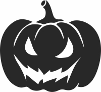 scary pumkin halloween art - For Laser Cut DXF CDR SVG Files - free download