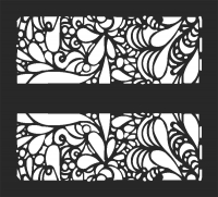 Archivos DXF de Floral Panel gratuitos listos para cortar para enrutador de corte láser de plasma