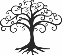 Tree wall decor - For Laser Cut DXF CDR SVG Files - free download