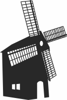 Windmill clipart - For Laser Cut DXF CDR SVG Files - free download
