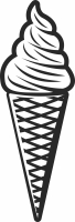 Pop Ice Cream clipart - For Laser Cut DXF CDR SVG Files - free download