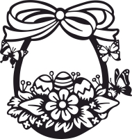 Personalized Monogram Initial Letter F Floral Artwork - Para archivos DXF CDR SVG cortados con láser - descarga gratuita