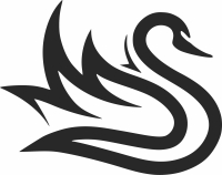 swan cliparts - Para archivos DXF CDR SVG cortados con láser - descarga gratuita