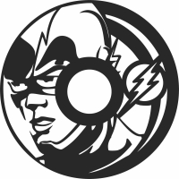 avengers captain america wall clock - Para archivos DXF CDR SVG cortados con láser - descarga gratuita
