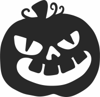 Scary Pumpkin for halloween - fichier DXF SVG CDR coupe, prêt à découper pour plasma routeur laser
