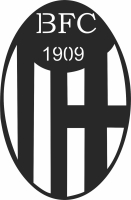 FC Bologna Bfc 1909 logo - For Laser Cut DXF CDR SVG Files - free download