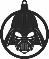 Star wars Darth Vader Christmas ball - fichier DXF SVG CDR coupe, prêt à découper pour plasma routeur laser