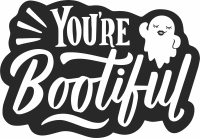 you are bootiful halloween clipart - For Laser Cut DXF CDR SVG Files - free download