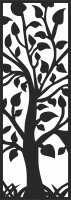 Tree Couple Face Shape - For Laser Cut DXF CDR SVG Files - free download