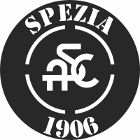 Spezia football team logo - fichier DXF SVG CDR coupe, prêt à découper pour plasma routeur laser