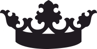 royal crown clipart - Para archivos DXF CDR SVG cortados con láser - descarga gratuita