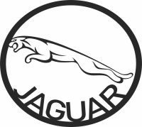 JAGUAR logo - Para archivos DXF CDR SVG cortados con láser - descarga gratuita