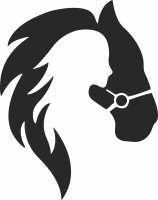 Girl horse art decor - Para archivos DXF CDR SVG cortados con láser - descarga gratuita