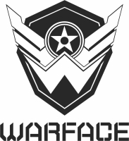 Warface Logo - For Laser Cut DXF CDR SVG Files - free download