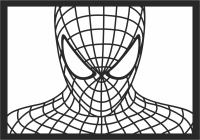 spider man wall clipart - fichier DXF SVG CDR coupe, prêt à découper pour plasma routeur laser