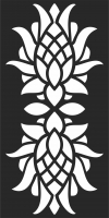 Floral Privacy Screen Pattern - For Laser Cut DXF CDR SVG Files - free download
