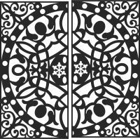 decorative   WALL   screen   Wall - For Laser Cut DXF CDR SVG Files - free download