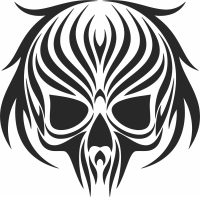 Skull cliparts - Para archivos DXF CDR SVG cortados con láser - descarga gratuita