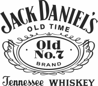 jack daniels logo clipart - For Laser Cut DXF CDR SVG Files - free download