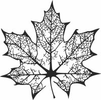 maple leaf wall arts - Para archivos DXF CDR SVG cortados con láser - descarga gratuita