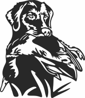 Dog Duck Hunting cliparts - Para archivos DXF CDR SVG cortados con láser - descarga gratuita