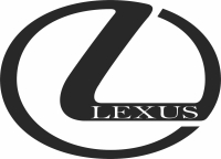 LEXUS  logo - fichier DXF SVG CDR coupe, prêt à découper pour plasma routeur laser