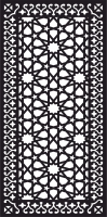 decorative panel wall screen pattern Moroccan art - Para archivos DXF CDR SVG cortados con láser - descarga gratuita
