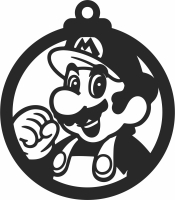 ornaments cliparts super mario - For Laser Cut DXF CDR SVG Files - free download