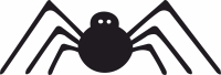 silhouette halloween spider - fichier DXF SVG CDR coupe, prêt à découper pour plasma routeur laser