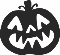 halloween Pumpkin - For Laser Cut DXF CDR SVG Files - free download