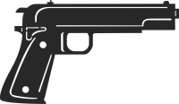 weapon armed gun cliparts - Para archivos DXF CDR SVG cortados con láser - descarga gratuita