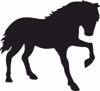 Horse clipart - For Laser Cut DXF CDR SVG Files - free download