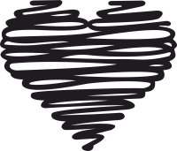 Heart valentine love sign - Para archivos DXF CDR SVG cortados con láser - descarga gratuita