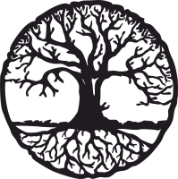 tree of life wall spiritual art - For Laser Cut DXF CDR SVG Files - free download