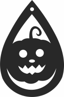 Halloween pampking ornament Silhouette - Para archivos DXF CDR SVG cortados con láser - descarga gratuita