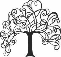 Tree designs wall decor - For Laser Cut DXF CDR SVG Files - free download