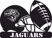Jacksonville Jaguars NFL helmet LOGO - fichier DXF SVG CDR coupe, prêt à découper pour plasma routeur laser