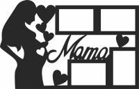 mama pictures holder mother day gift - Para archivos DXF CDR SVG cortados con láser - descarga gratuita