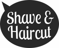 Shave Barbershop clipart - Para archivos DXF CDR SVG cortados con láser - descarga gratuita