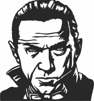 dracula face wall art - For Laser Cut DXF CDR SVG Files - free download