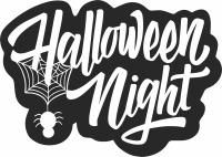 happy halloween night clipart - For Laser Cut DXF CDR SVG Files - free download