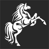 Horse wall art - For Laser Cut DXF CDR SVG Files - free download