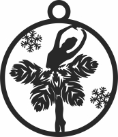 balley Christmas ornaments - For Laser Cut DXF CDR SVG Files - free download