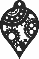 Steampunk ornament clipart - Para archivos DXF CDR SVG cortados con láser - descarga gratuita