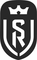 Reims Logo football - Para archivos DXF CDR SVG cortados con láser - descarga gratuita