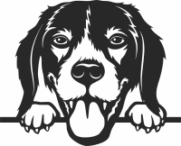 beagle dog clipart - Para archivos DXF CDR SVG cortados con láser - descarga gratuita