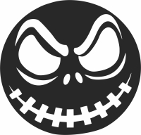 Jack Nightmare halloween cliparts - Para archivos DXF CDR SVG cortados con láser - descarga gratuita